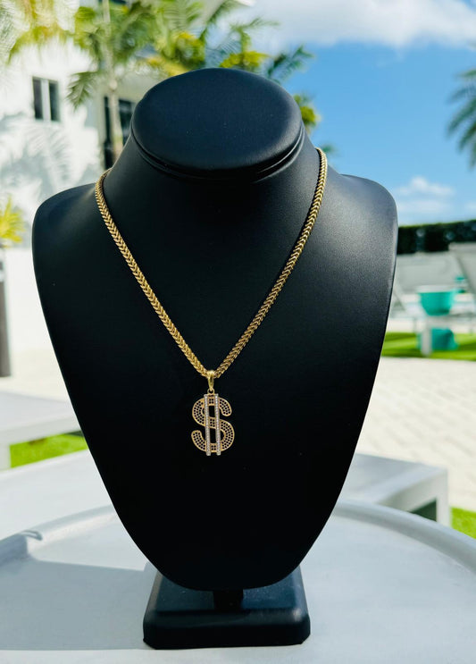 CADENA TEJIDO DE ESPINAS "DOLLAR"