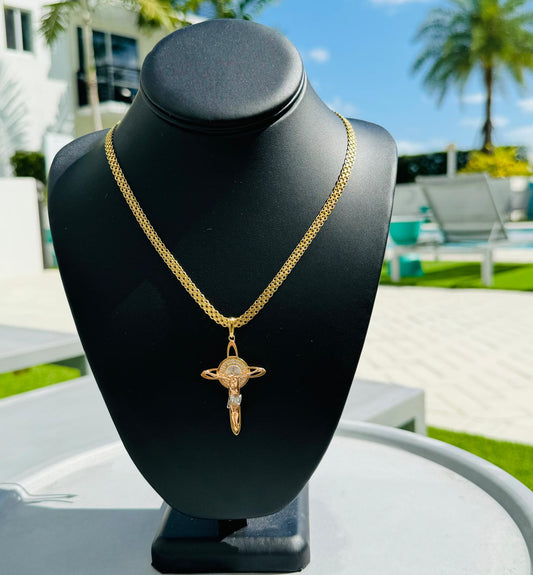 CADENA TEJIDO CHINO"CRISTO"